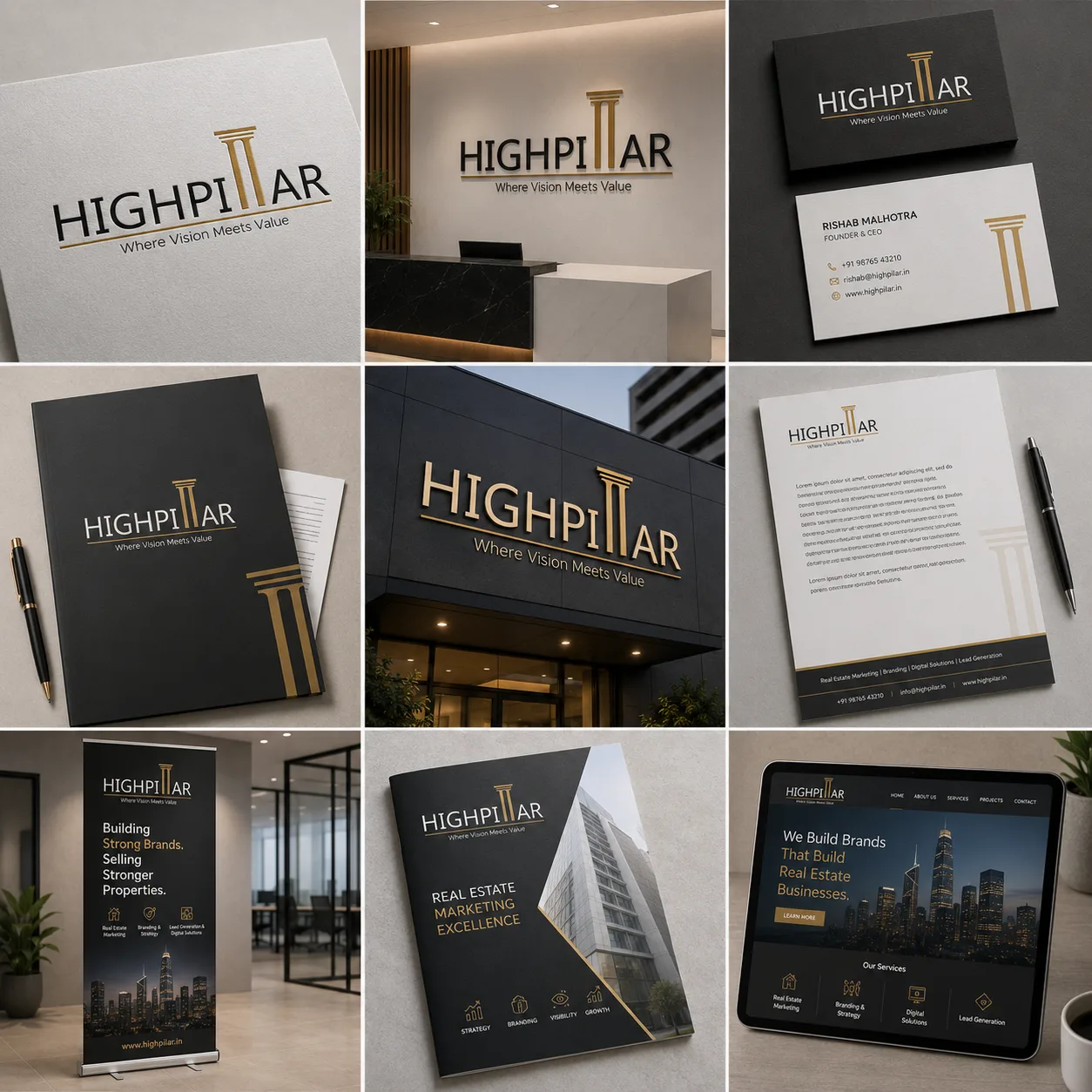 Highpillar logo design by AVFX Sign