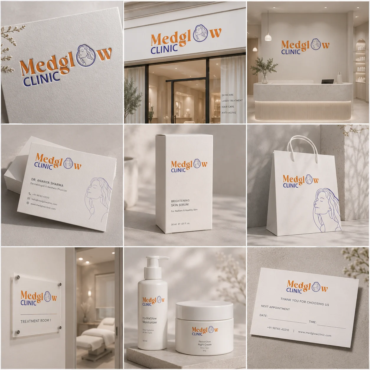 Mediglow logo design by AVFX Sign